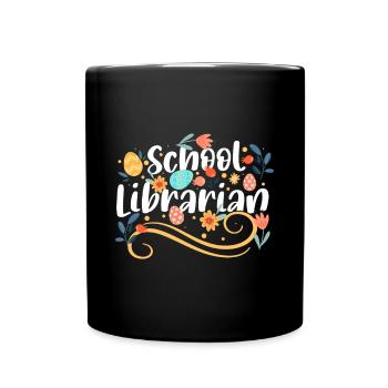 École du cadeau du bibliothécaire scolaire - Mug uni - noir - Devant