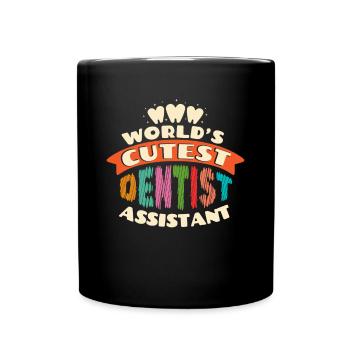 Assistant dentiste le plus mignon au monde - Mug uni - noir - Devant