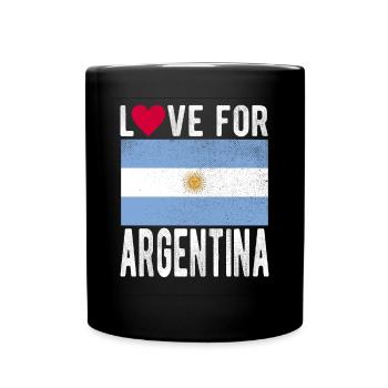 ARGENTINA flag - Full Colour Mug - black - Front