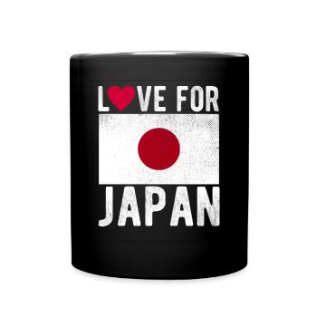 Japan Flag - Full Colour Mug - black - Front