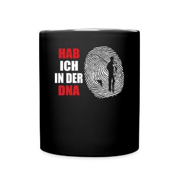 Angler Geschenkidee Hobby Angeln - Tasse einfarbig - Schwarz - Vorne