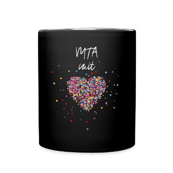 MTA mit Herz Medizinisch Technische Assistentin - Tasse einfarbig - Schwarz - Vorne