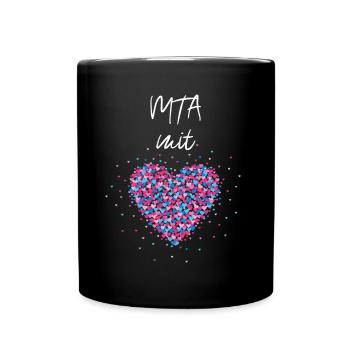 MTA mit Herz Laboratorium Labormedizinerin Labor - Tasse einfarbig - Schwarz - Vorne