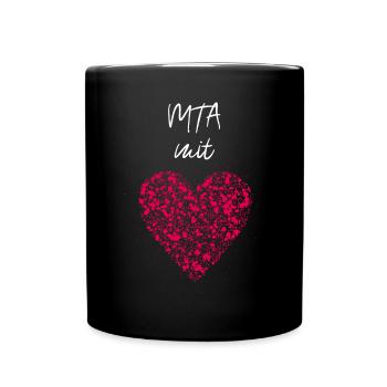 MTA mit Herz Krankenhaus Facharztpraxis Klinik - Tasse einfarbig - Schwarz - Vorne