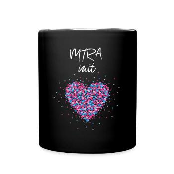 MTRA mit Herz Strahlentherapie Computertomografie - Tasse einfarbig - Schwarz - Vorne