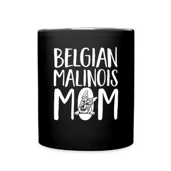 Malinois Belgian Shepherd Mechelaar Dog - Full Colour Mug - black - Front