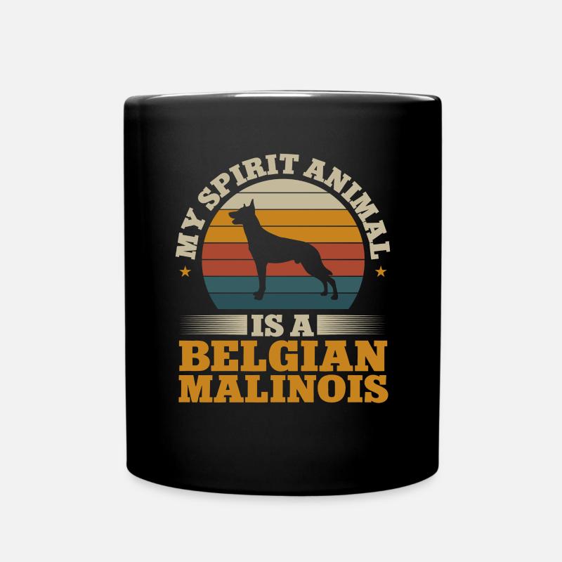 Malinois Berger Belge Malines Chien - Mug uni - noir