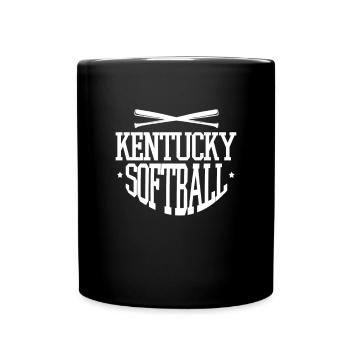 Kentucky Softball Spieler Baseball USA Geschenk - Tasse einfarbig - Schwarz - Vorne