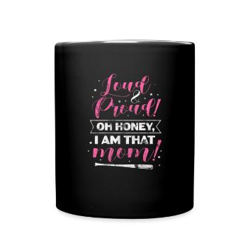 Mère de softball - Mug uni - noir - Devant