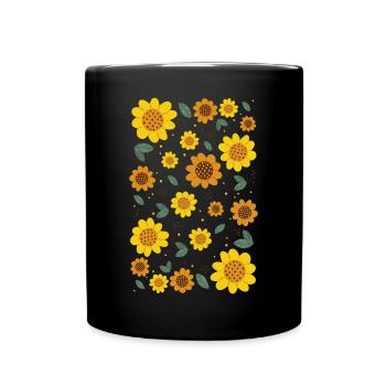 Bloomcore Esthétique Tournesols Flowercore Cott - Mug uni - noir - Devant