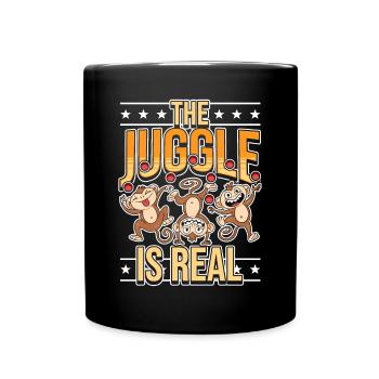 The Junggle Is Ream - Tasse einfarbig - Schwarz - Vorne