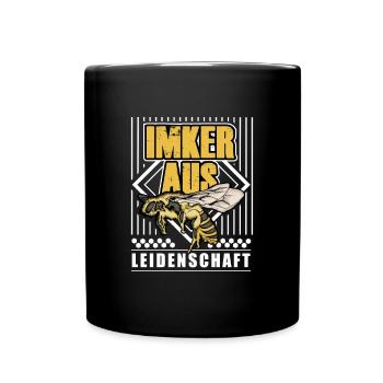 Imker Aus Leidenschaft - Tasse einfarbig - Schwarz - Vorne