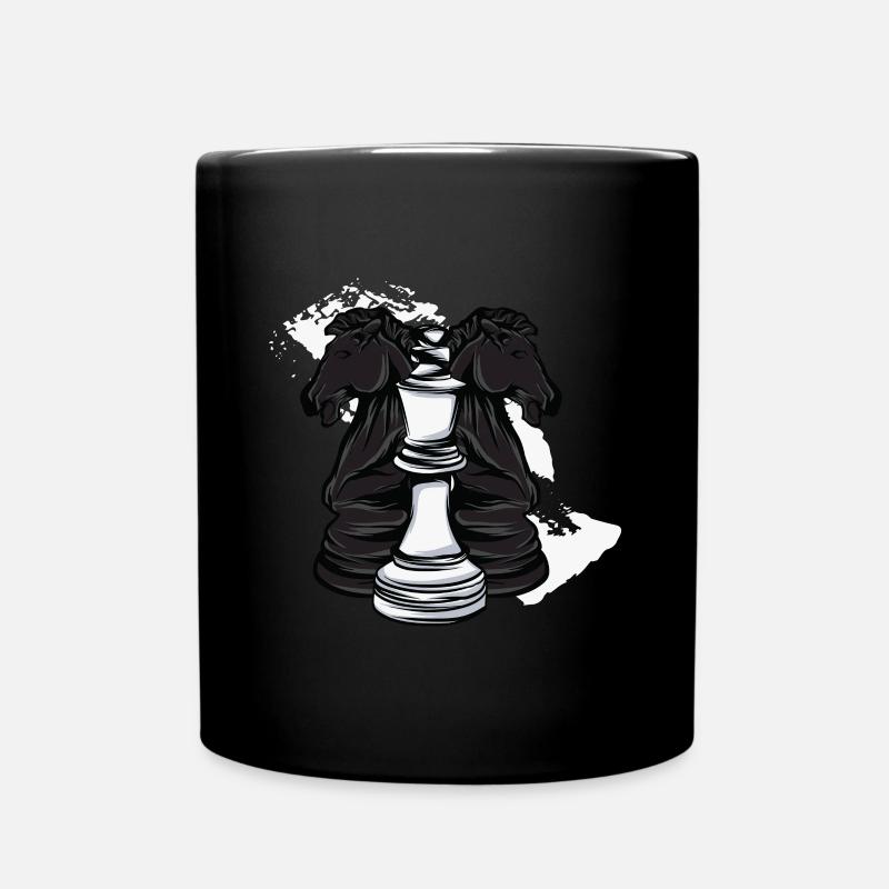 Pièces d’échecs - Mug uni - noir