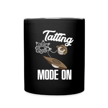 Funny Tatting Mode On Lace Crafter Klöppeln - Full Colour Mug - black - Front