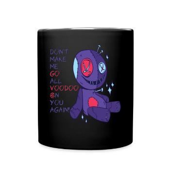 Voodoo to you! Creepy Halloween witchcraft - Full Colour Mug - black - Front