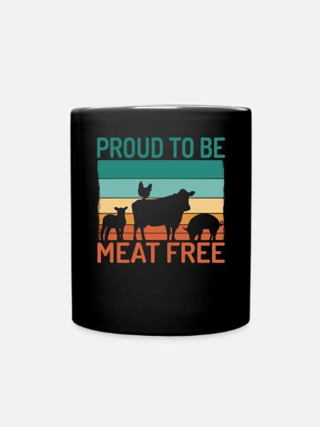 Veggie Lover Veganes Geschenk - Tasse einfarbig - Schwarz
