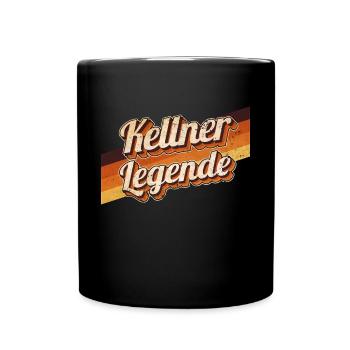 Gastronom-Wirt Geburtstag als Legende geboren - Tasse einfarbig - Schwarz - Vorne