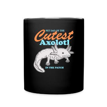 Axolotl Papa Axolotl’s Tail Amphibian Cadeau - Mug uni - noir - Devant