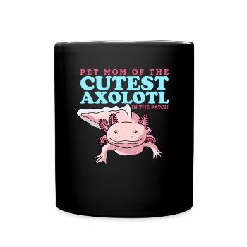 Axolotl Maman | Cadeau de Salamandre Axolotl - Mug uni - noir - Devant