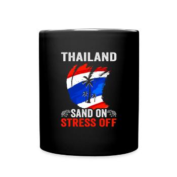 Thaïlande Beach Holiday by the Sea Design Beach Motif - Mug uni - noir - Devant