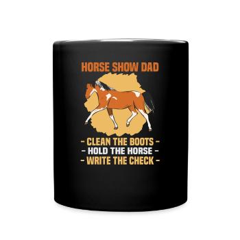 Design équestre et équestre pour les amoureux des chevaux - Mug uni - noir - Devant