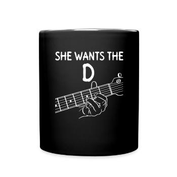 She Wants The D - Guitariste Electrique - Mug uni - noir - Devant