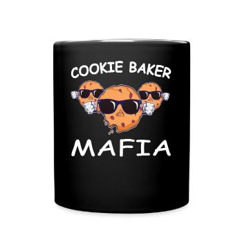 Сookie Baker Mafia Cook Chef Christmas Magic - Full Colour Mug - black - Front