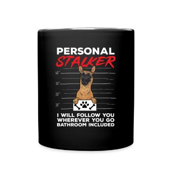 Malinois Belgian Shepherd Mechelaar Dog - Full Colour Mug - black - Front