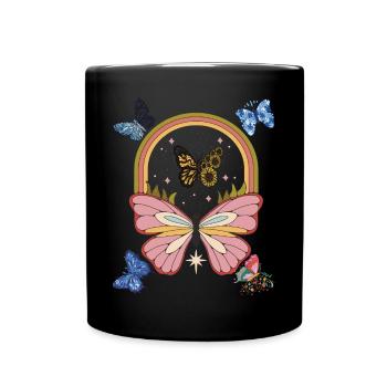 Collection papillons Papillons Galaxy Her - Mug uni - noir - Devant