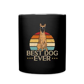 Malinois Belgian Shepherd Mechelaar Dog - Full Colour Mug - black - Front