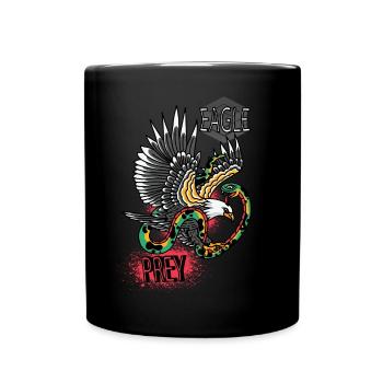 Faucon Objets tranchants Fauconnerie Aigle Autour des palombes Falk - Mug uni - noir - Devant