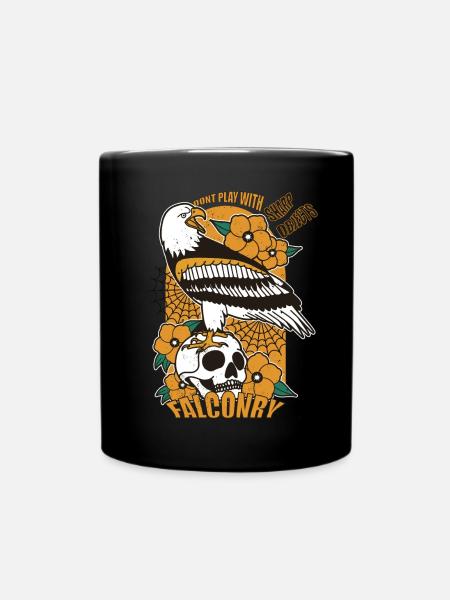 Autour des palombes Ornithologue Fauconnerie Aigle Faucon Faucon - Mug uni - noir