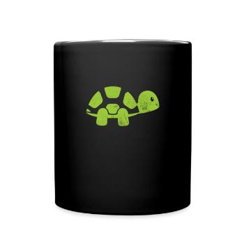 Tortue - Mug uni - noir - Devant