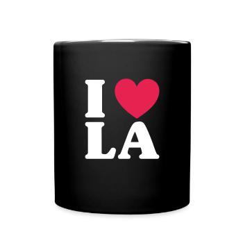 Los Angeles - Mug uni - noir - Devant