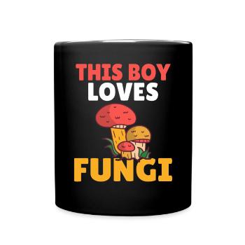 Fungi Hunter Mushroom Hunter Gifts - Full Colour Mug - black - Front