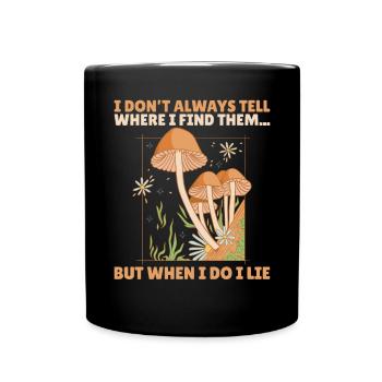 Fungi Hunter Mushroom Hunter Cadeaux - Mug uni - noir - Devant