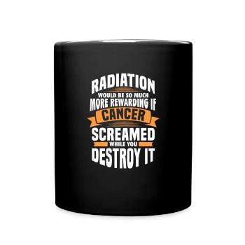 Cancer Sick Disease Fight Gift - Full Colour Mug - black - Front