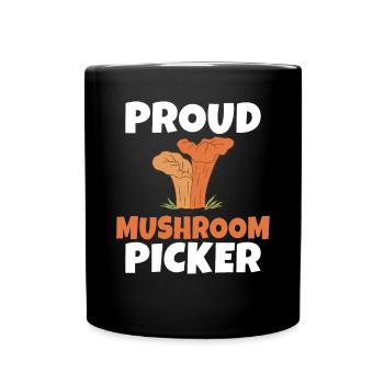 Fungi Hunter Mushroom Hunter Gifts - Full Colour Mug - black - Front