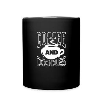 Kaffee Koffein Espresso Barista Geschenk - Tasse einfarbig - Schwarz - Vorne