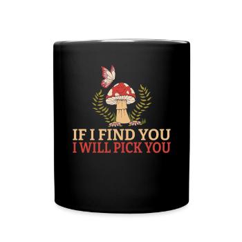 Fungi Hunter Mushroom Hunter Cadeaux - Mug uni - noir - Devant