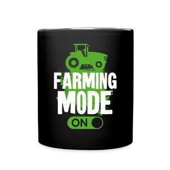 Agriculteur Tracteur d’époque - Mug uni - noir - Devant
