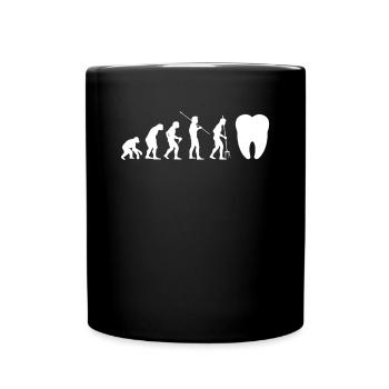 Cadeau Chemise de dentiste Evolution - Mug uni - noir - Devant