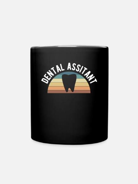 Dental Assistant Shirt Geschenk Zahnarzt - Tasse einfarbig - Schwarz
