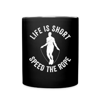 Lustiges Springseil Springseil - Tasse einfarbig - Schwarz - Vorne