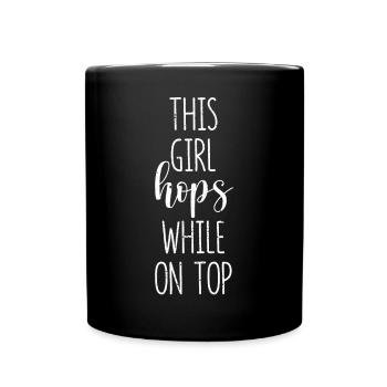 Funny Skipping Rope Springseil Dieses Mädchen hüpf - Tasse einfarbig - Schwarz - Vorne