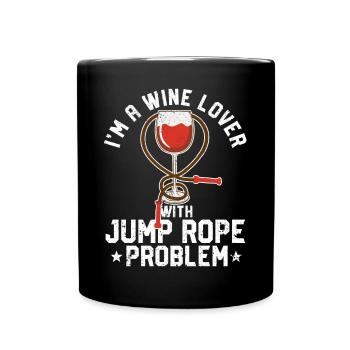 Lustiges Springseil Springseil - Tasse einfarbig - Schwarz - Vorne