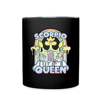 Skorpion Queen - Tasse einfarbig - Schwarz - Vorne