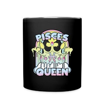 Reine des Poissons - Mug uni - noir - Devant