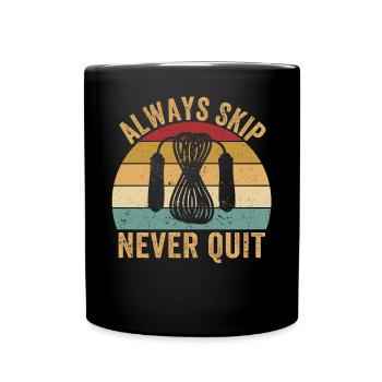 Lustiges Springseil Springseil springen Seil sprin - Tasse einfarbig - Schwarz - Vorne