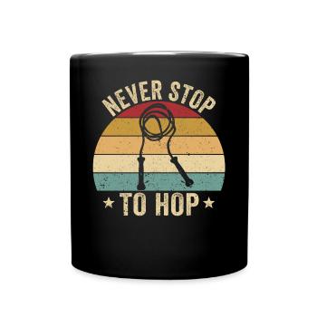 Lustiges Springseil Springseil springen Seil sprin - Tasse einfarbig - Schwarz - Vorne